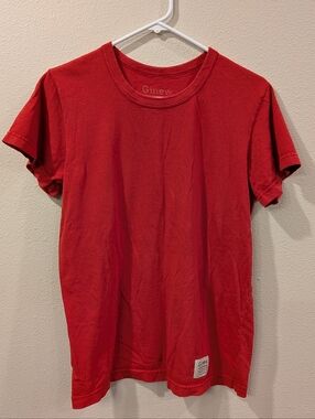 Ginew Shirt Mens Small 100% Cotton Native American Owned Red Short-Sleeve Tee